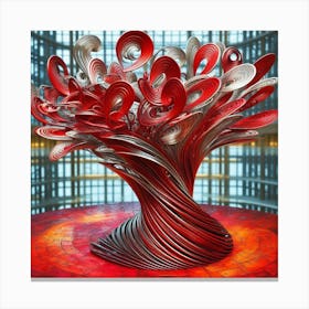 Red Tree Canvas Print