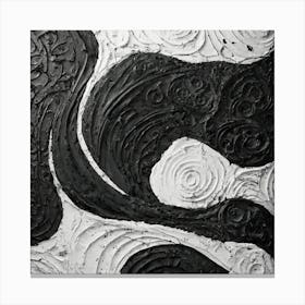 Black And White Painting Canvas Print