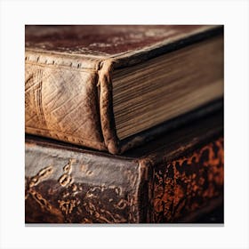 Old Books On A Table 6 Canvas Print