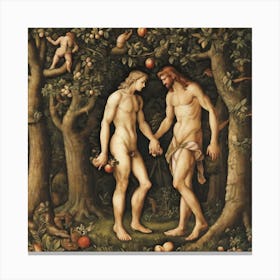 Adam And Eve 2 Canvas Print