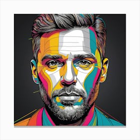 Man'S Face Canvas Print