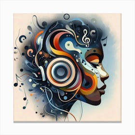 Abstract Music Art Canvas Print