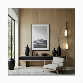 Modern Living Room 87 Canvas Print