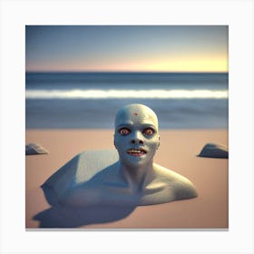 Head In The Sand Canvas Print