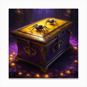 Chest Of Spiders Canvas Print