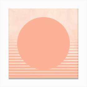 Pink Boho Modern Sunset Canvas Print