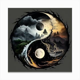 Yin Yang Canvas Print