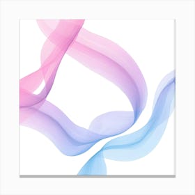 Pink And Blue Smoke Canvas Print