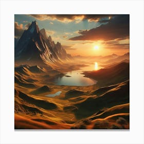 Landscape Painting 251 Canvas Print