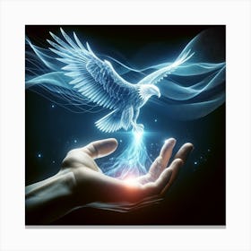 Holographic Eagle spirit Canvas Print