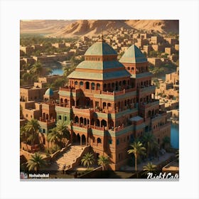 Egyptian City 6 Canvas Print