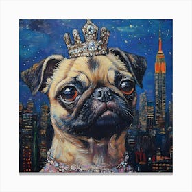 Regal Pug 1 Canvas Print