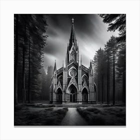 Church In The Woods 9 Canvas Print