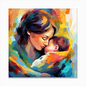 Mother And Child 9 Canvas Print