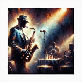 Jazz Musician 2 Canvas Print