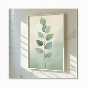 Watercolor Leaf Print Canvas Print