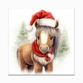 Santa Pony 2 Canvas Print