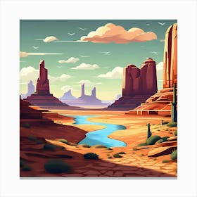 Desert Landscape 1 Canvas Print