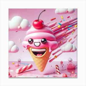 Ice Cream Cone Canvas Print