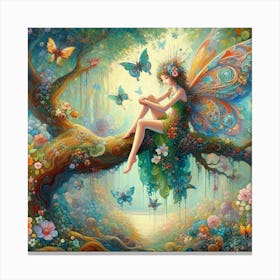 Fairy In The Forest 42 Canvas Print