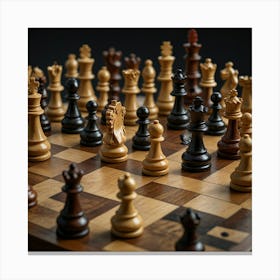 Chess Board Canvas Print