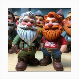 Gnome Brothers 4 Canvas Print