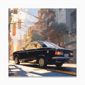 Car In A City 2 Canvas Print