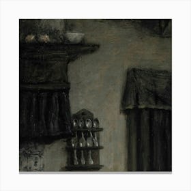 Room With A Stove Canvas Print