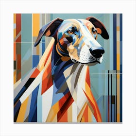 Abstract modernist Greyhound Canvas Print