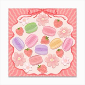 Sweet Macaroons Canvas Print