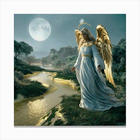 Angel Of The River Canvas Print