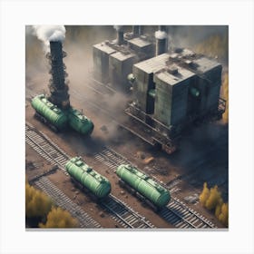 Industrial Scene Canvas Print