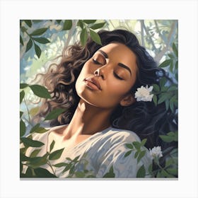 Tranquil And Serene Woman Canvas Print