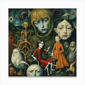 'The Family Of The Dead' Canvas Print