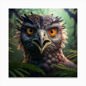 Eagle In The Jungle Canvas Print