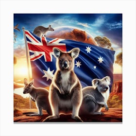 Australian Flag Canvas Print