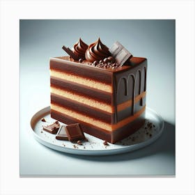 Chocolate Cake 2 Canvas Print