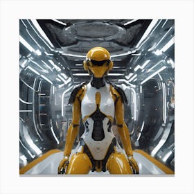 Futuristic Woman 155 Canvas Print