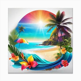 Hawaiian Beach 4 Canvas Print