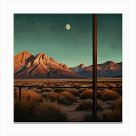 Desert Landscape Canvas Print