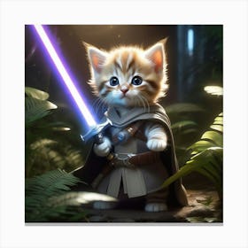 Star Wars Kitten Canvas Print