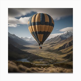 Hot Air Balloon In New Zealand Canvas Print