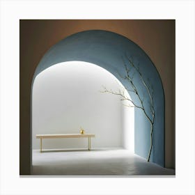 Tree In An Archway Canvas Print