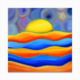 Paint Painting Landscape Scene Canvas Print