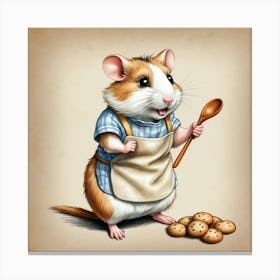 Hamster In Apron 2 Toile