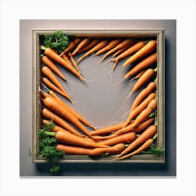 Carrots In A Frame 15 Canvas Print