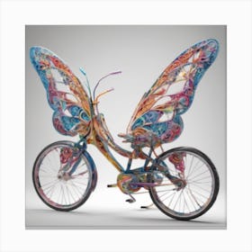 A Bicycle With Intricately Designed Wings Canvas Print