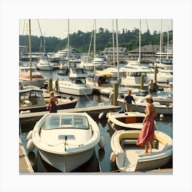 The Old Marina ~Reimagined by Hall-O-Gram Creations, HallOGram Creations, HallOGramCreations, hallogramcreations, hallogram creations 4 Canvas Print