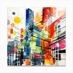 Abstract Cityscape 10 Canvas Print