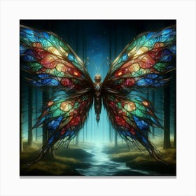 Butterfly In The Forest 12 Canvas Print